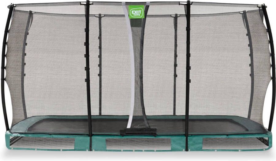 EXIT Toys EXIT Allure Classic inground trampoline rechthoek 214x366cm groen