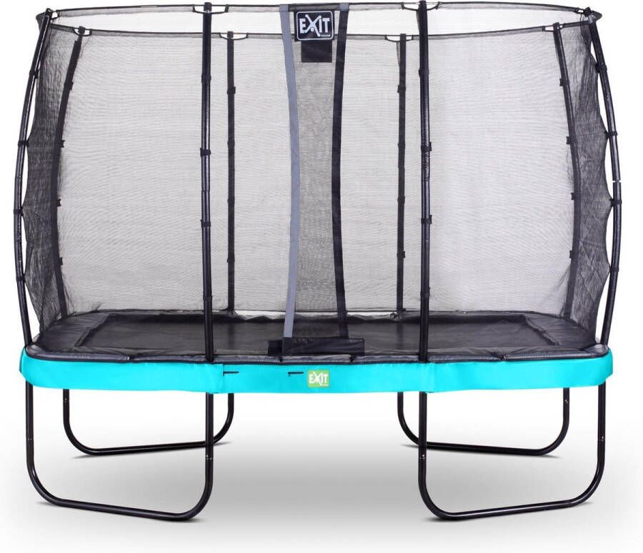 EXIT Toys Exit Elegant Premium Trampoline Met Veiligheidsnet Deluxe Rechthoekig 214 X 366 Cm Blauw
