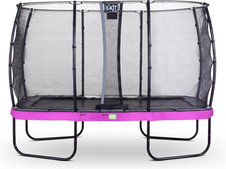 EXIT Toys Exit Elegant Premium Trampoline Met Veiligheidsnet Deluxe Rechthoekig 244 X 427 Cm Paars