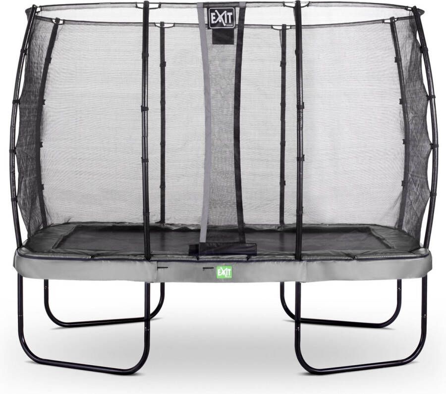 EXIT Toys Exit Elegant Trampoline Met Veiligheidsnet Economy Rechthoekig 214 X 366 Cm Grijs