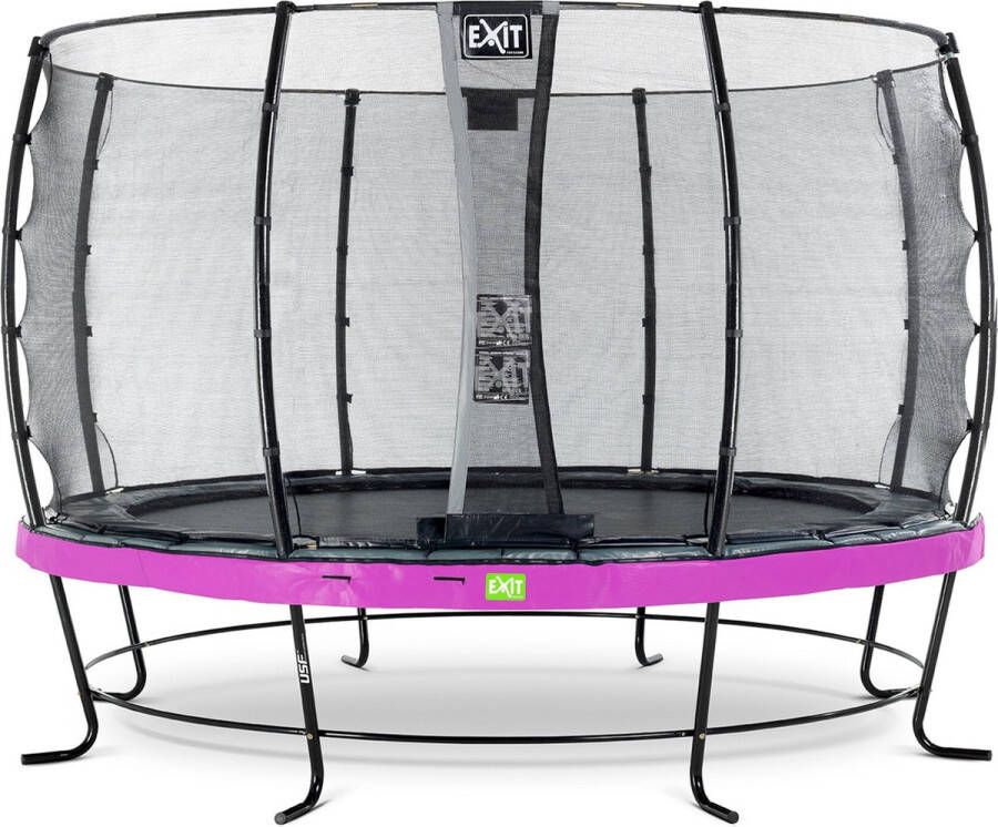 EXIT Toys Exit Elegant Trampoline Met Veiligheidsnet Economy Rond 366 Cm Paars