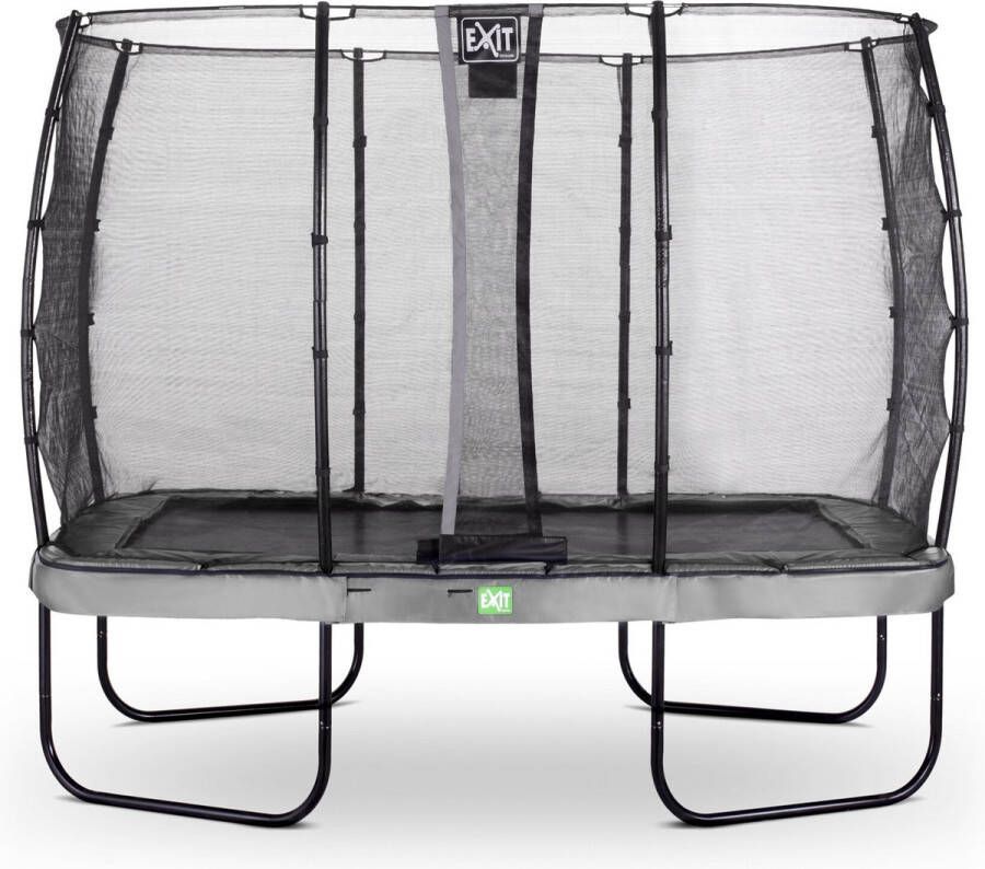 EXIT Toys Exit Elegant Trampoline Met Veiligheidsnet Economy Rechthoekig 214 X 366 Cm Grijs