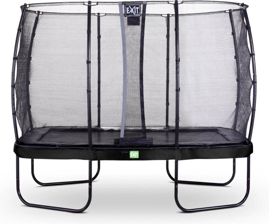 EXIT Toys Exit Elegant Trampoline Met Veiligheidsnet Economy Rechthoekig 214 X 366 Cm Zwart