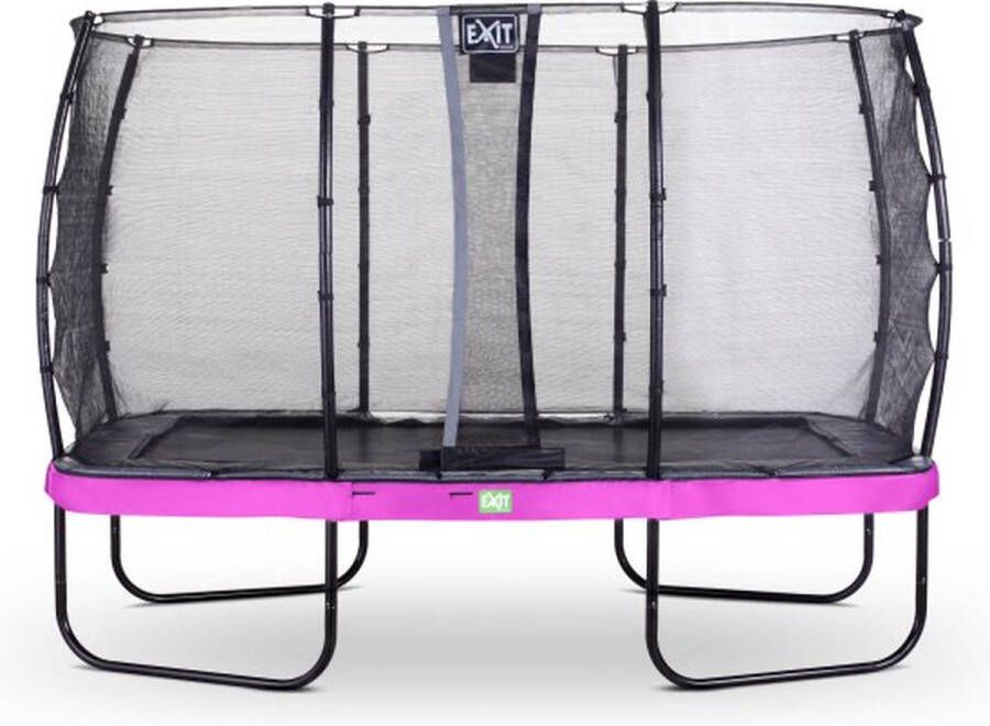 EXIT Toys Exit Elegant Trampoline Met Veiligheidsnet Economy Rechthoekig 244 X 427 Cm Paars