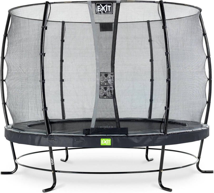 EXIT Toys Exit Elegant Trampoline Met Veiligheidsnet Economy Rond 305 Cm Zwart