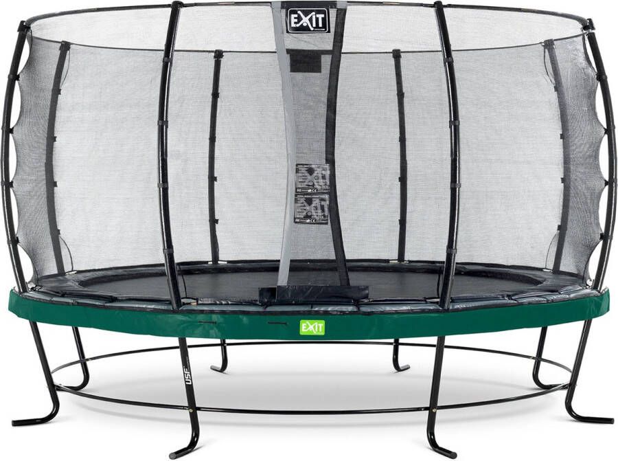 EXIT Toys Exit Elegant Trampoline Met Veiligheidsnet Economy Rond 427 Cm Groen
