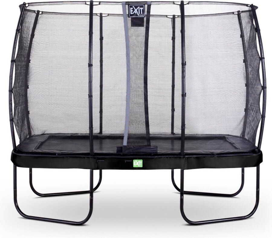 EXIT Toys Exit Elegant Trampoline Met Veiligheidsnet Economy Rechthoekig 214 X 366 Cm Zwart