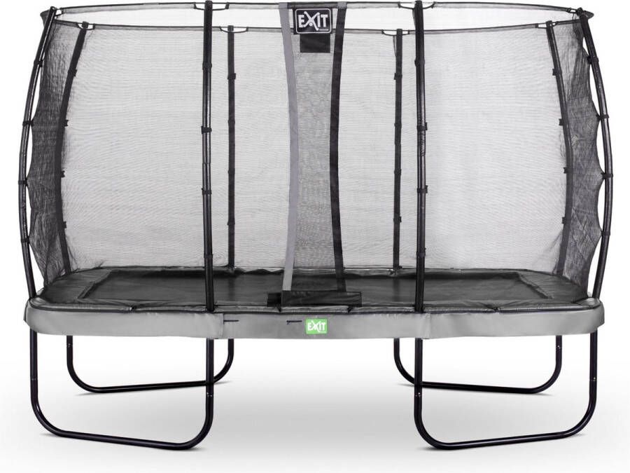 EXIT Toys Exit Elegant Trampoline Met Veiligheidsnet Economy Rechthoekig 244 X 427 Cm Grijs