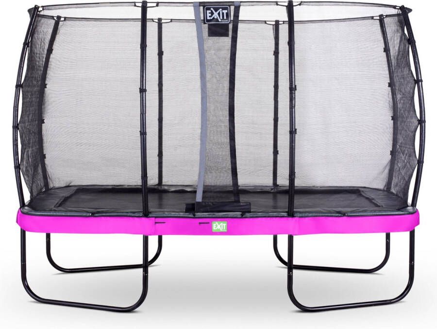 EXIT Toys Exit Elegant Trampoline Met Veiligheidsnet Economy Rechthoekig 244 X 427 Cm Paars