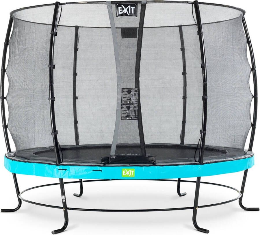 EXIT Toys Exit Elegant Trampoline Met Veiligheidsnet Economy Rond 305 Cm Blauw