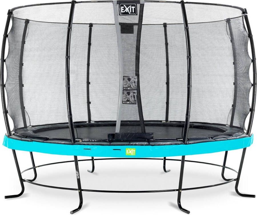 EXIT Toys Exit Elegant Trampoline Met Veiligheidsnet Economy Rond 366 Cm Blauw