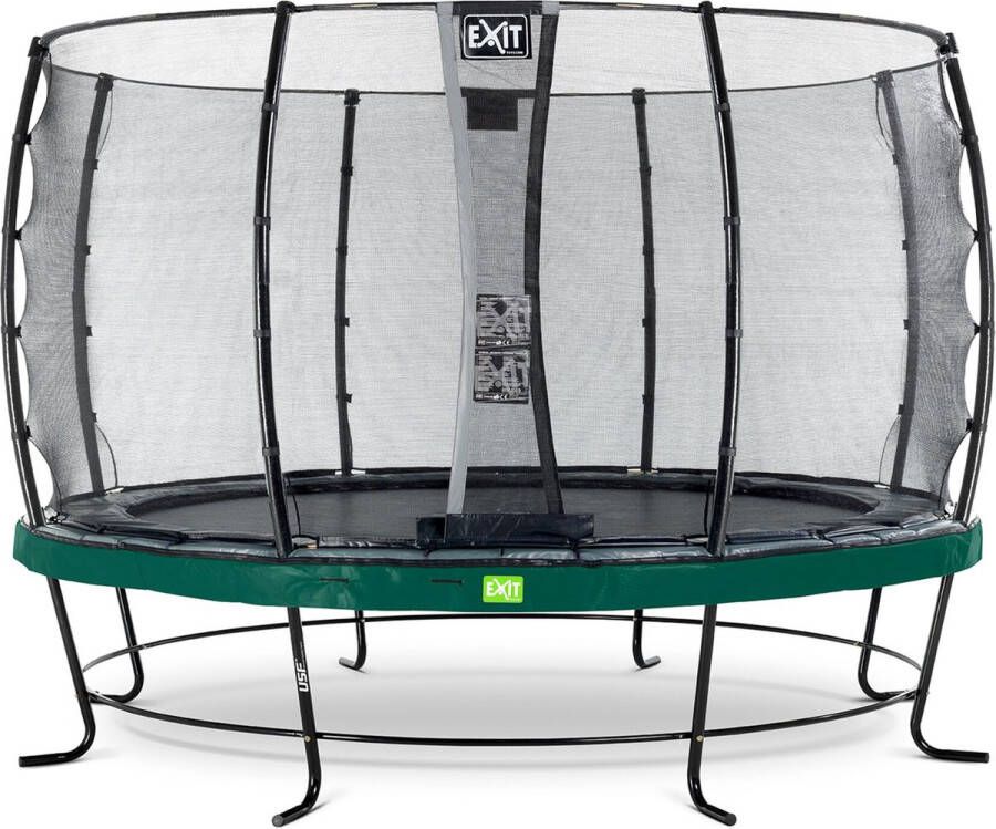 EXIT Toys Exit Elegant Trampoline Met Veiligheidsnet Economy Rond 366 Cm Groen