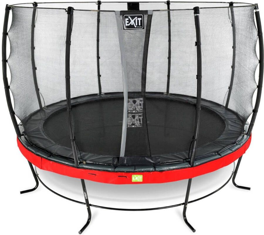 EXIT Toys Exit Elegant Trampoline Met Veiligheidsnet Economy Rond 366 Cm Rood