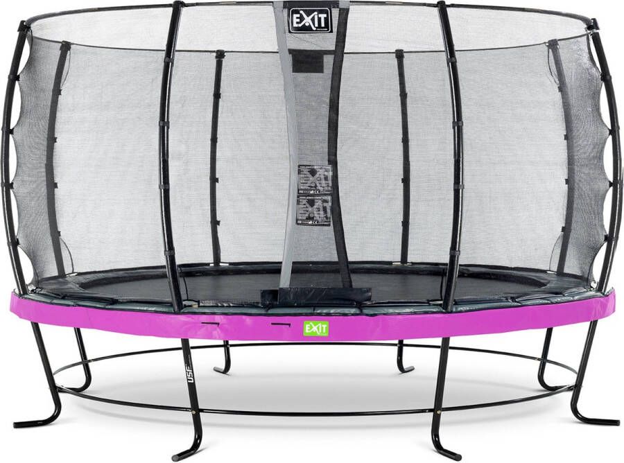 EXIT Toys Exit Elegant Trampoline Met Veiligheidsnet Economy Rond 427 Cm Paars