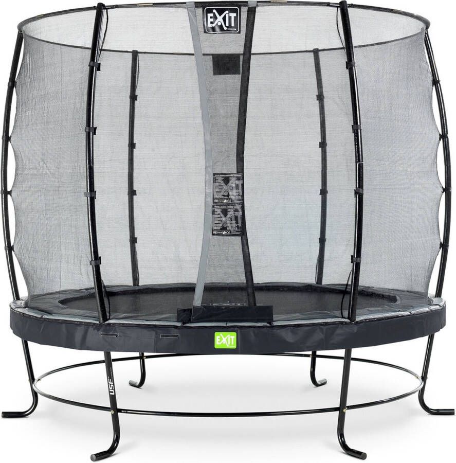 EXIT Toys Exit Elegant Trampoline Met Veiligheidsnet Economy Rond 251 Cm Zwart