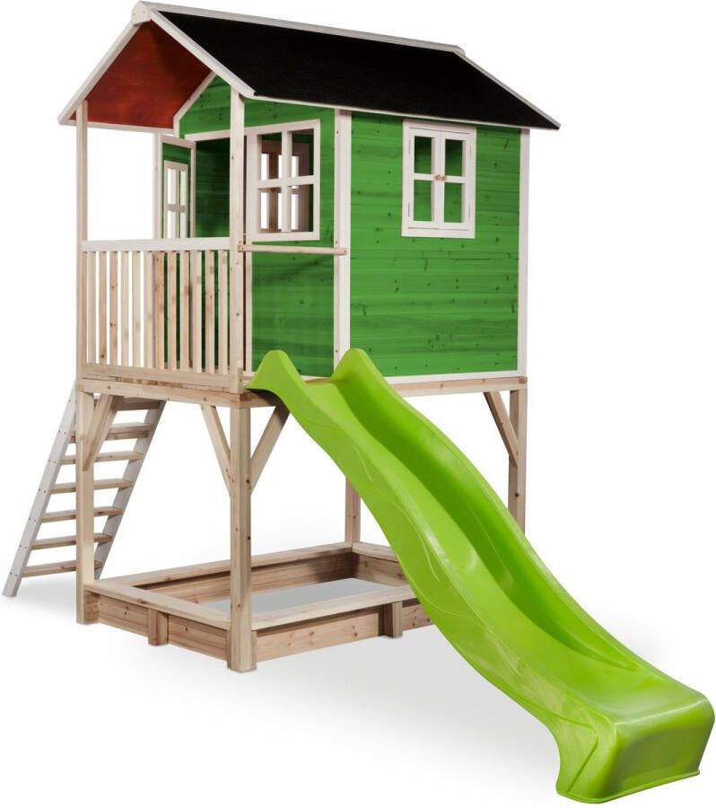 EXIT Toys EXIT Loft 700 houten speelhuisje groen