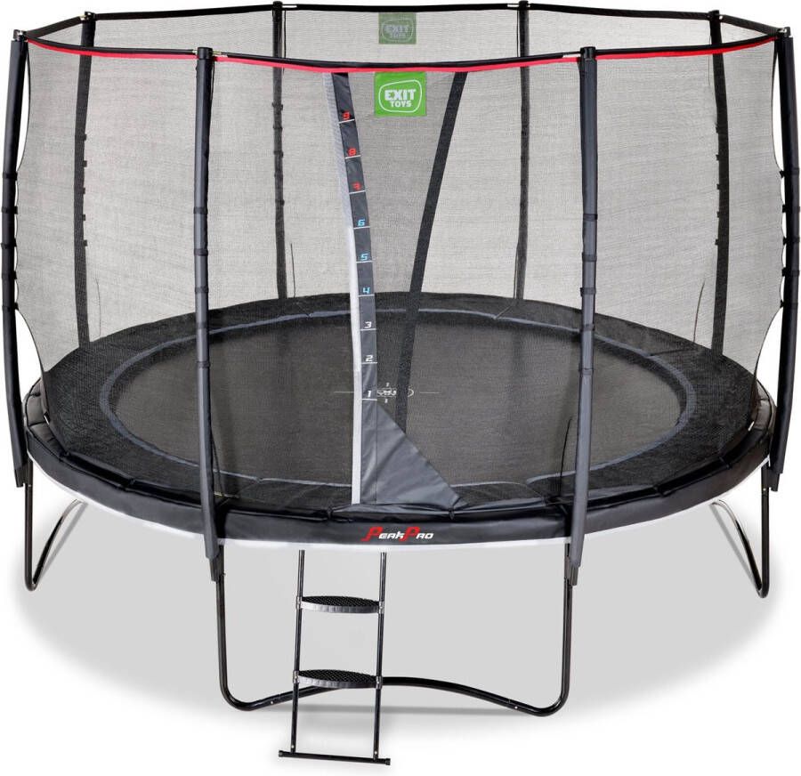 EXIT PeakPro ronde trampoline met veiligheidsnet (Diameter: 427 cm)