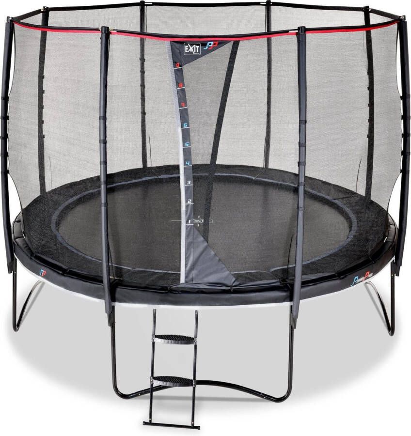 EXIT PeakPro ronde trampoline met veiligheidsnet (Diameter: 366 cm)