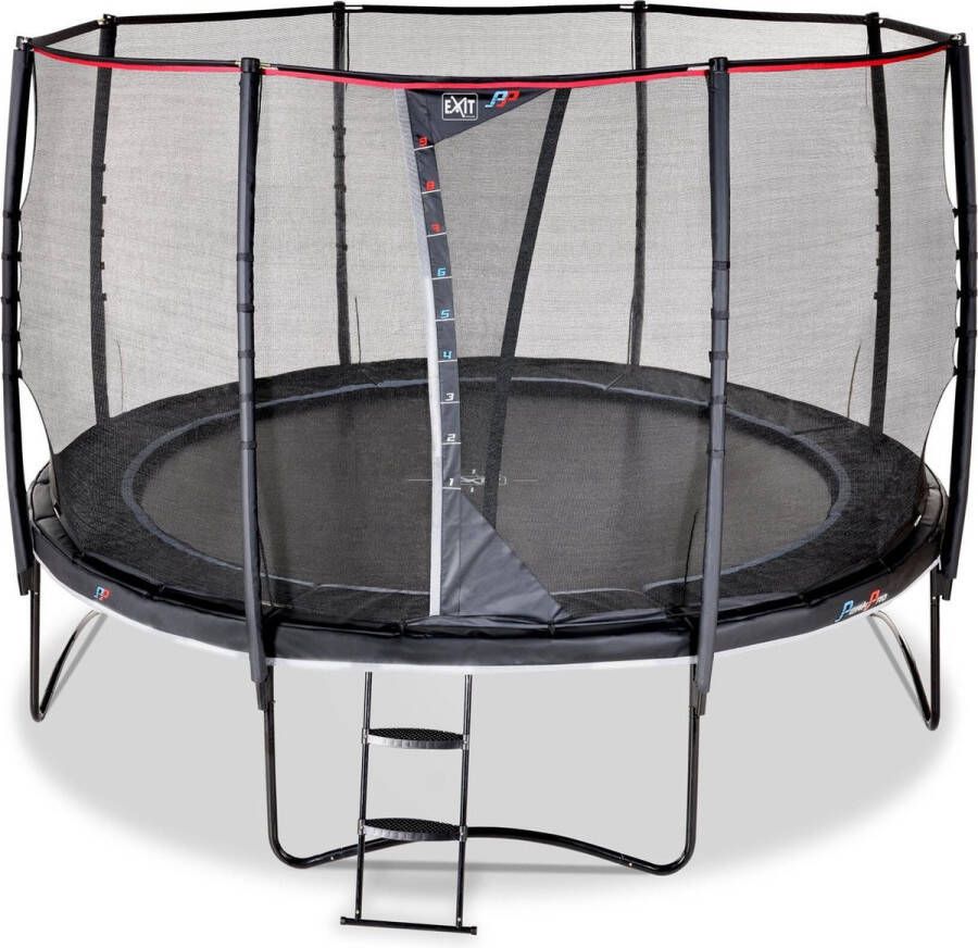 EXIT PeakPro ronde trampoline met veiligheidsnet (Diameter: 366 cm)