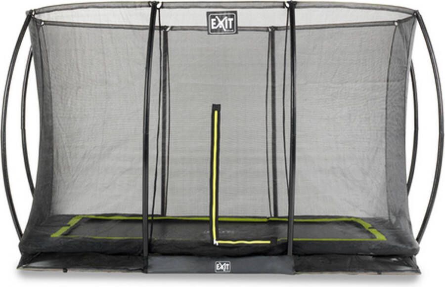 EXIT Toys EXIT Silhouette verlaagde trampoline met veiligheidsnet rechthoekig 244 x 366 cm zwart