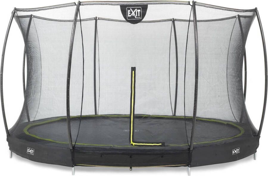 EXIT Toys EXIT Silhouette inground trampoline ø427cm met veiligheidsnet zwart