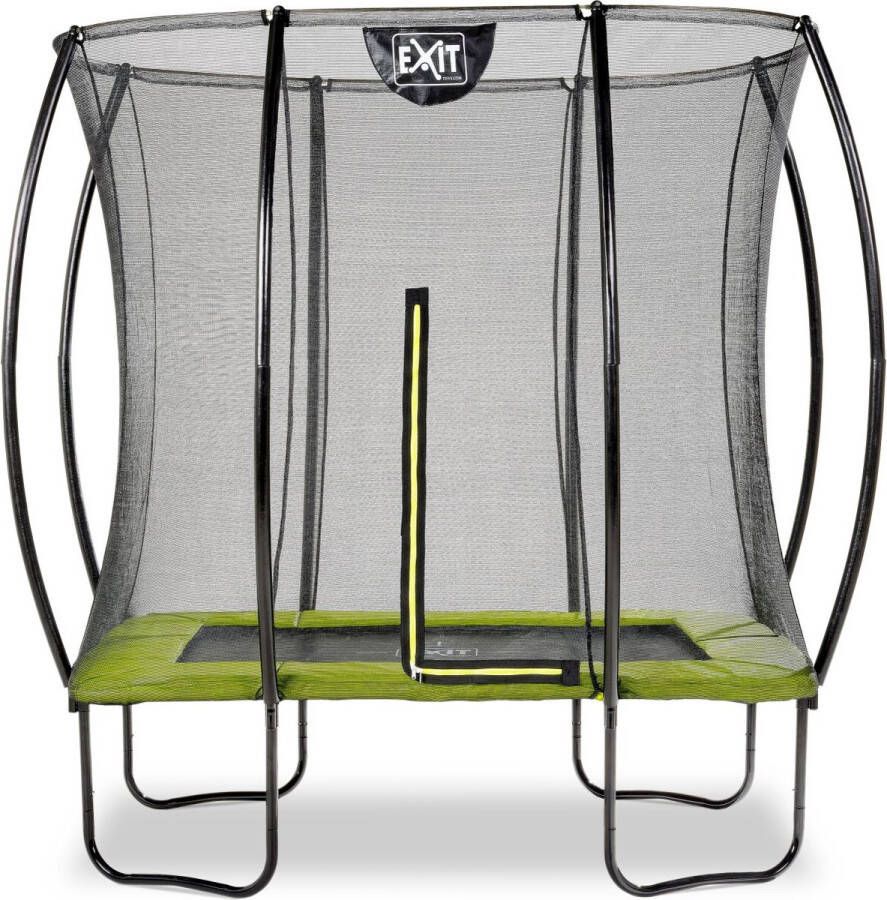 EXIT Toys EXIT Trampoline Silhouette met Veiligheidsnet 214 x 153 cm Lime