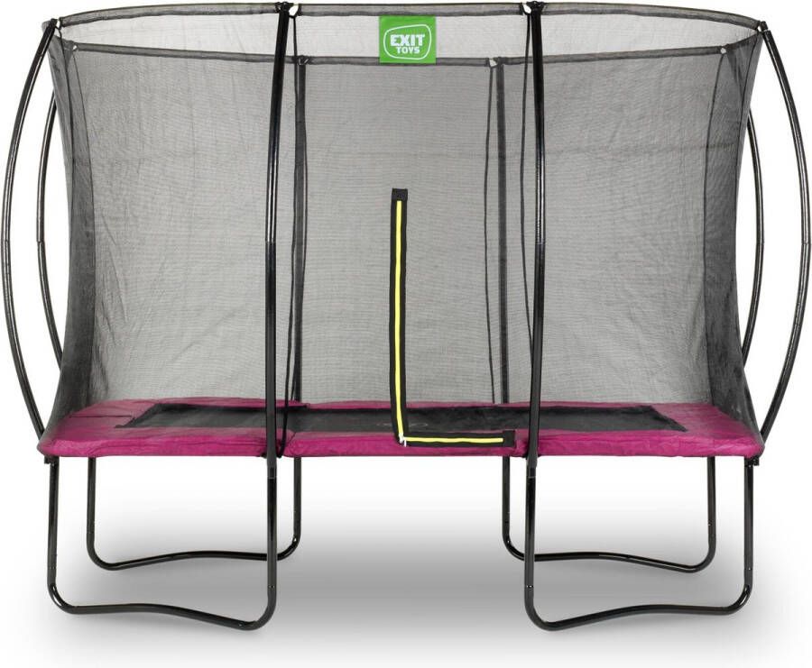 EXIT Toys EXIT Silhouette Rechthoekige Trampoline 305 x 214 cm (7x10ft) met Veiligheidsnet Roze