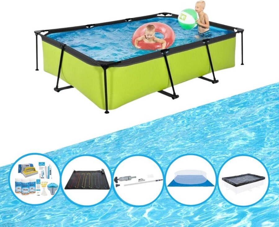 EXIT Toys Exit Zwembad Lime Frame Pool 300x200x65 Cm Met Accessoires