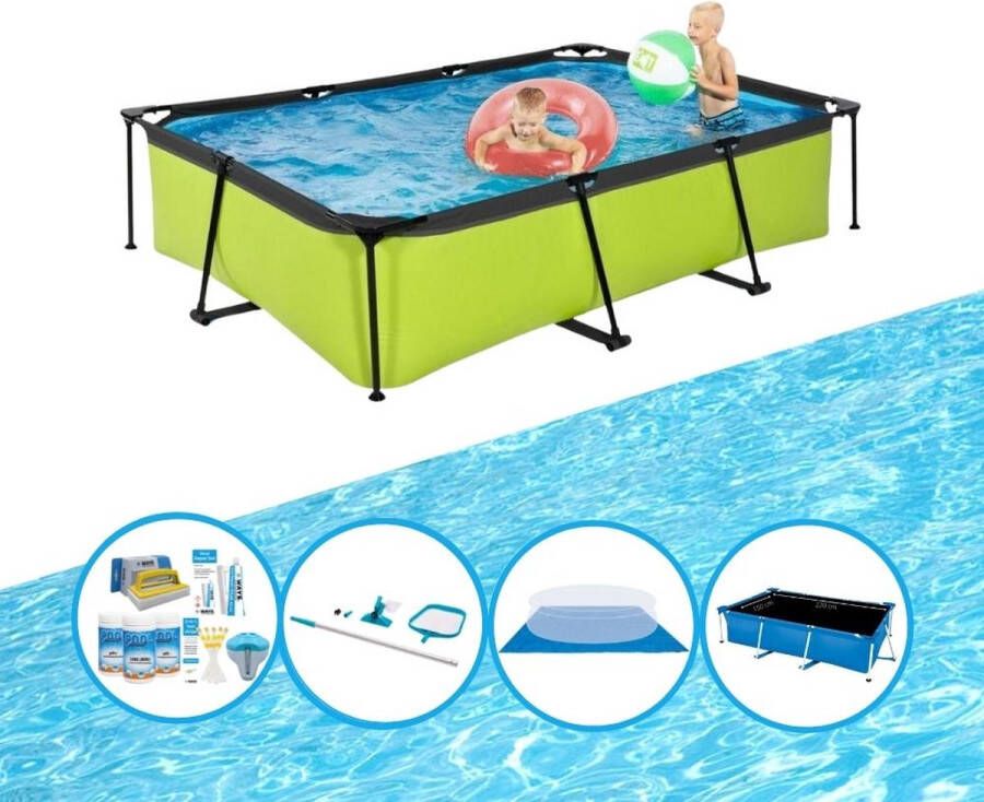 EXIT Toys Exit Zwembad Lime Frame Pool 300x200x65 Cm Zwembad Deal