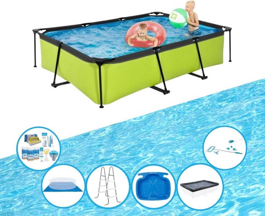 EXIT Toys Exit Zwembad Lime Frame Pool 300x200x65 Cm Zwembadset