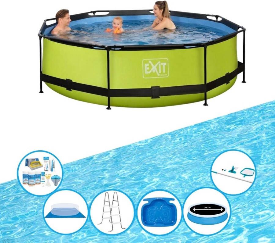 EXIT Toys Exit Zwembad Lime Frame Pool ø300x76cm Super Set