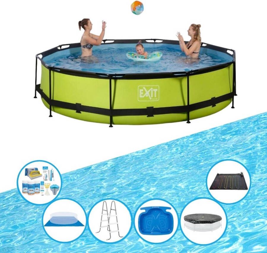 EXIT Toys Exit Zwembad Lime Frame Pool ø360x76cm Inclusief Toebehoren