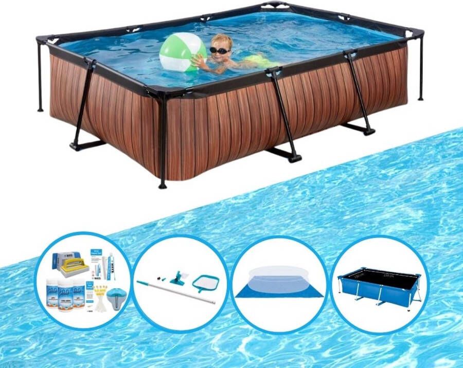 EXIT Toys Exit Zwembad Timber Style Frame Pool 300x200x65 Cm Zwembad Deal