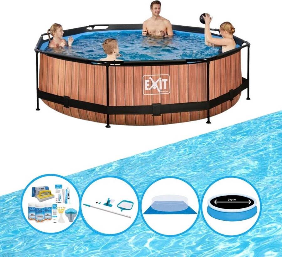 EXIT Toys Exit Zwembad Timber Style Frame Pool ø300x76cm Zwembad Deal