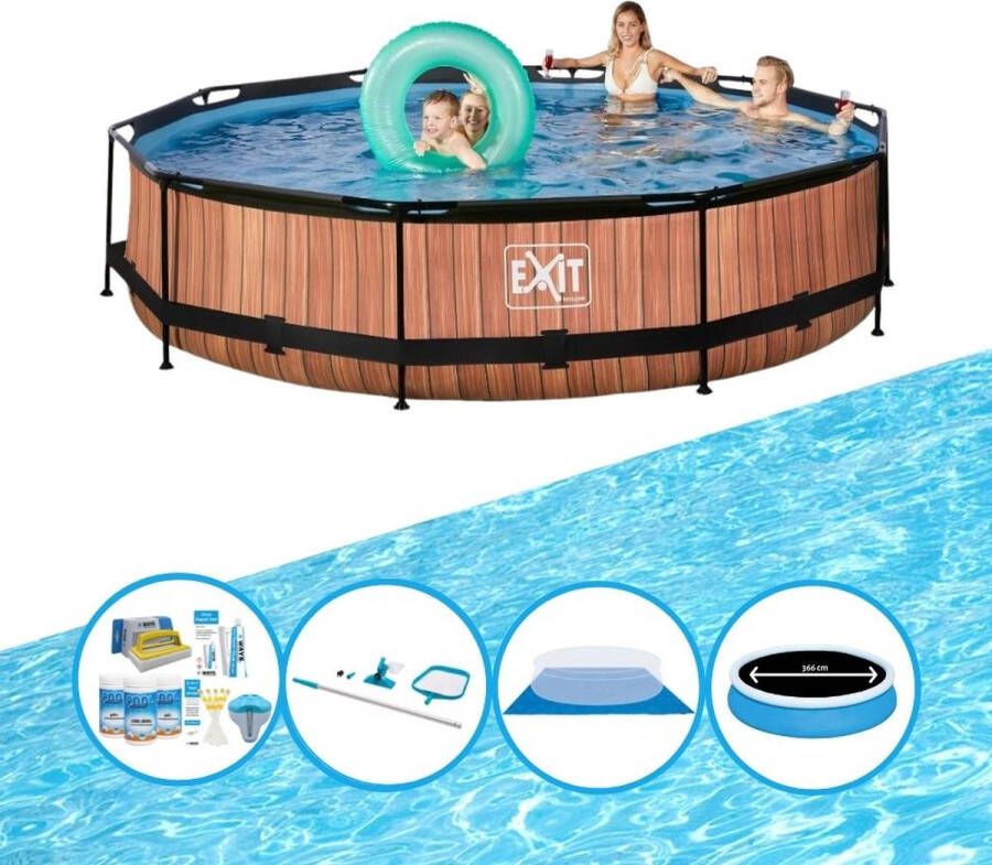 EXIT Toys Exit Zwembad Timber Style Frame Pool ø360x76cm Zwembad Deal