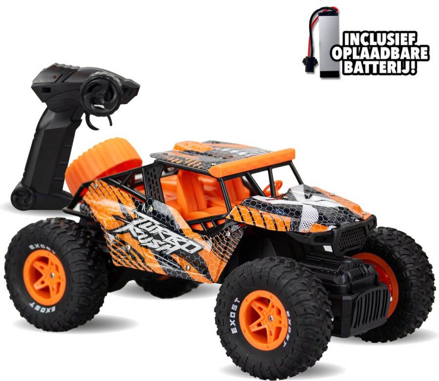 Exost RC Turbo Rush Terreinwagen 1:16 Bestuurbare auto incl. oplaadbare batterij