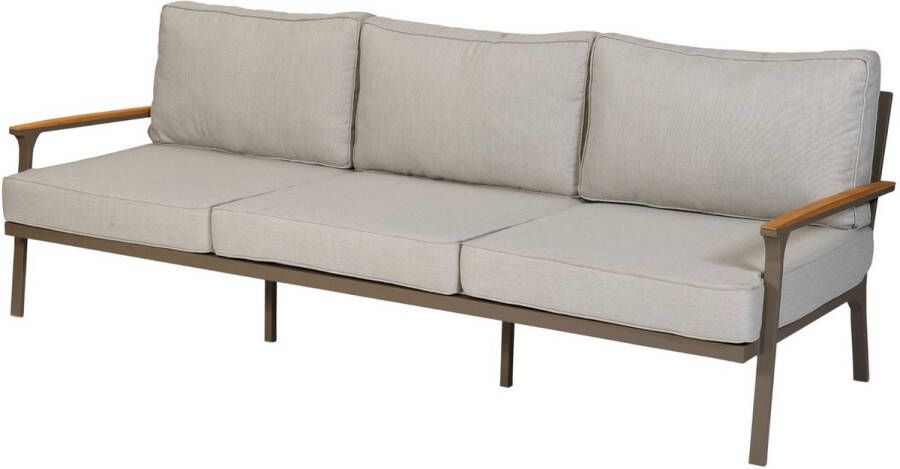 Exotan 3-Zits Tuinbankje Orlando Aluminium Champagne 233x89x75