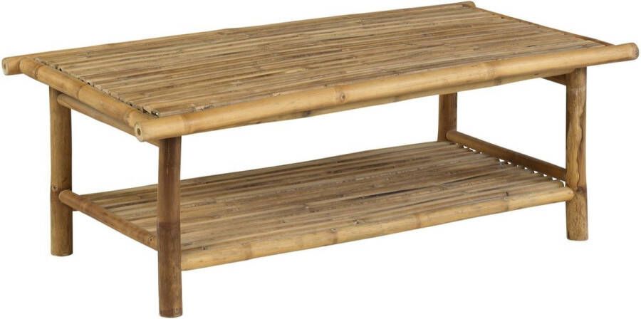 Exotan Salontafel Bamboo Bamboe hout 70cm Naturel Vierkant