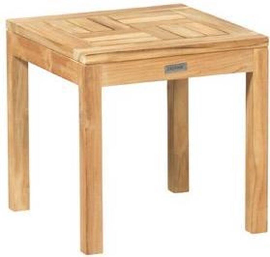 Exotan Outdoor Bijzettafel End Teakhout 45 x 45cm Naturel Vierkant
