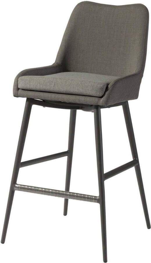 Exotan Buiten Barstoel Domino Aluminium Grijs Set van 2