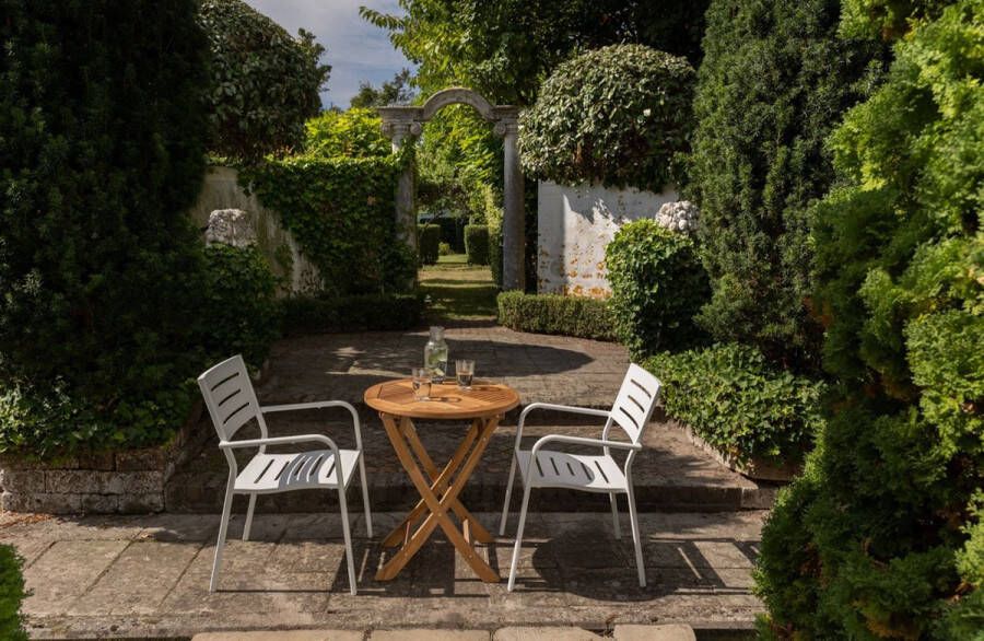 Exotan Inklapbare Bistrotafel Folding Teakhout 65cm Naturel Rond