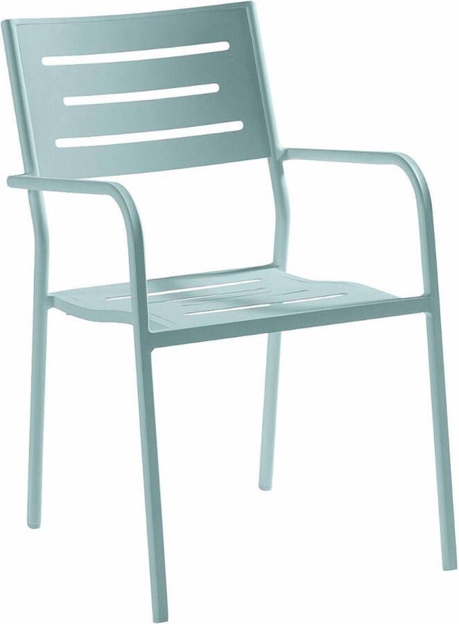 Exotan Hawaii Tuinstoel Met Armleuning Aluminium Blauw 85x56x53