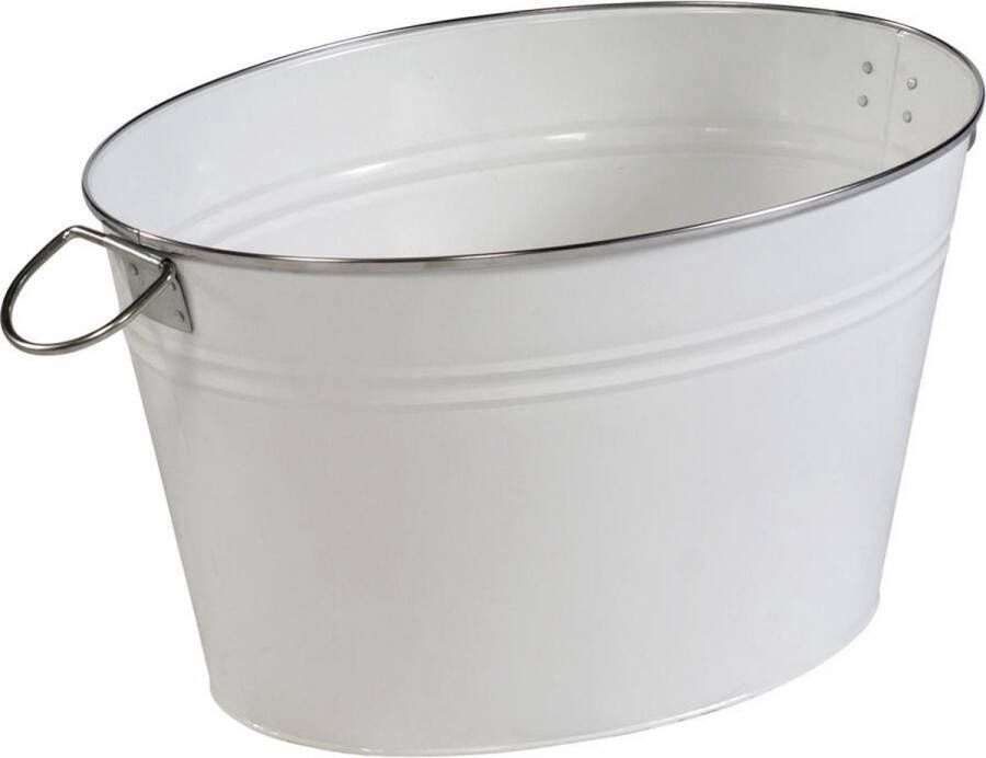 Exotan Ice Bucket Binnen Buiten Chill Aluminium Wit 53x28x29