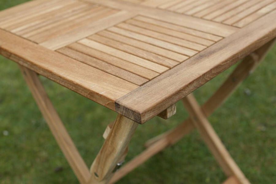 WOOOD Inklapbare Tuintafel Folding Teakhout 120 x 70cm Naturel