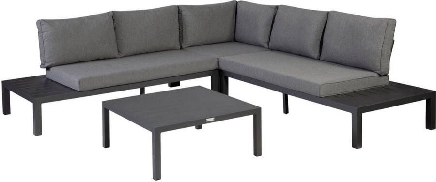 Exotan Persoon Outdoor Living Exotan La Vida loungeset 4-delig Antraciet Aluminium