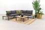 Exotan La Vida Loungeset Tuin Teak Metaal Wit 63x245x245 - Thumbnail 1