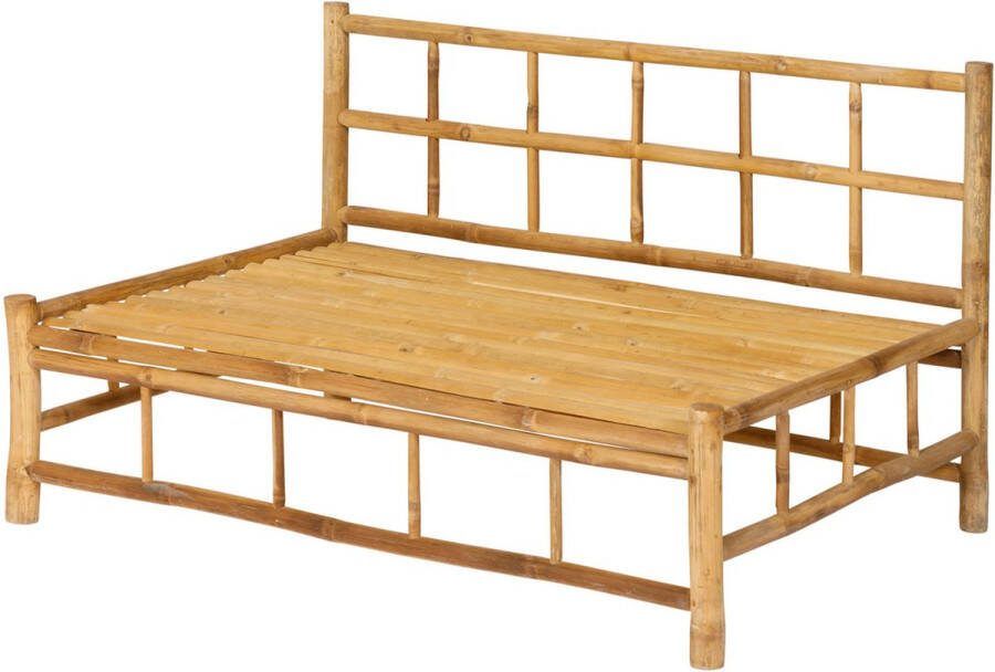 Exotan Loungebank Bamboo Bamboe hout Exclusief kussens Naturel