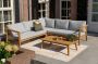 Exotan Loungeset Buiten Lucca Teak Naturel 68x222x222 - Thumbnail 3