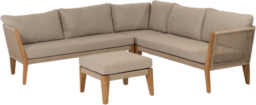 Exotan SAN REMO LOUNGESET TEAK NATUREL INCL KUSSENS [fsc]