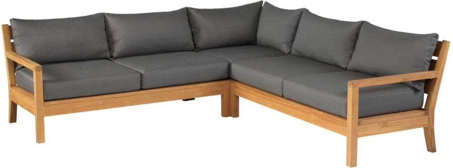 Exotan Loungeset Tuin St. Peter Teak Grijs 80x238x238